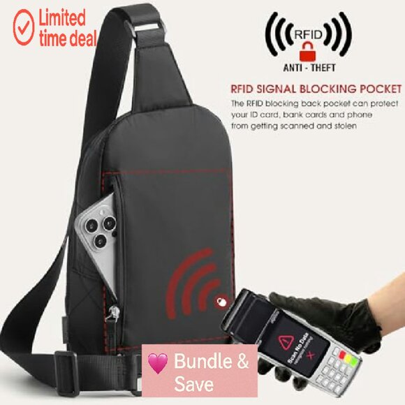 Quilted Puffer Sling Bag, Lightweight Crossbody Purse for Travel & Daily Use - Picture 7 of 8